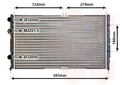 VAN WEZEL Radiators, Motora dzesēšanas sistēma 58002191